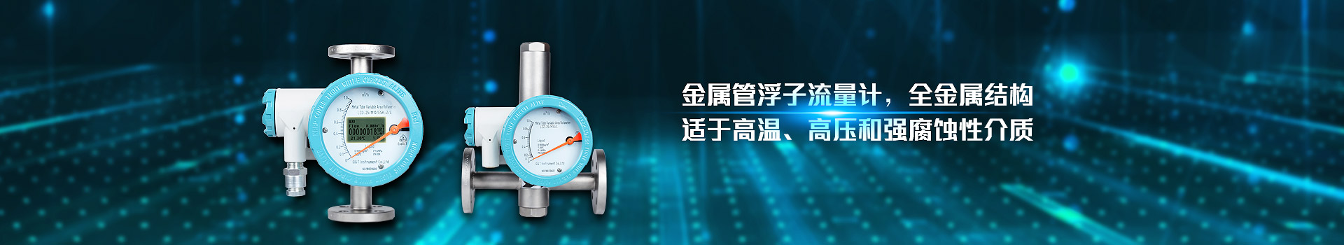入口,金属管浮子流量计,全金属结构,适于高温,高压和强腐蚀性介质